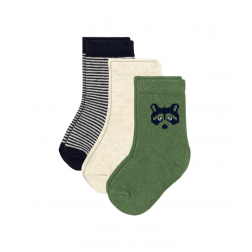 3 paires de chaussettes en coton raton bébé