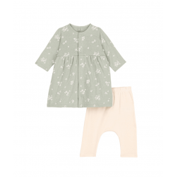 Robe et legging en coton bébé